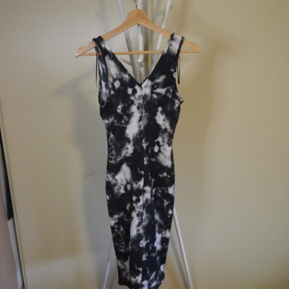 Tie Dye Ribbed Midi Long Dress - Picture 2 of 3